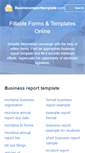 Mobile Screenshot of businessreporttemplate.com